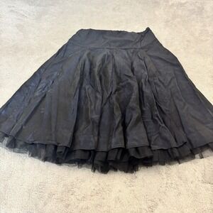 Monkey Wear Skirt Girls 16 Dark Blue Iridescent Tulle Fairy Grunge Festival Rave
